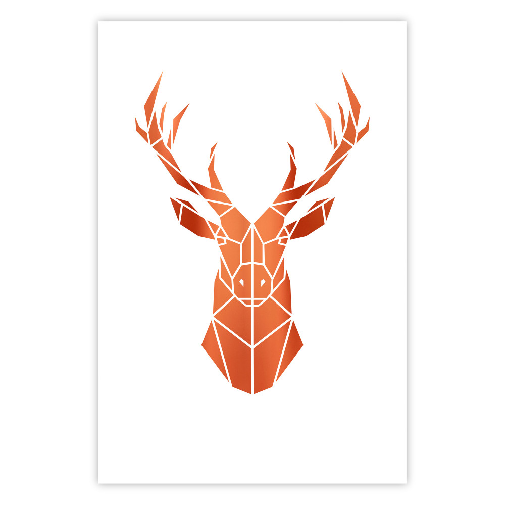 Harmonijny jeleń [Deco Poster - Copper]