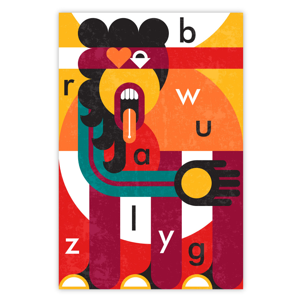 plakat geometryczny