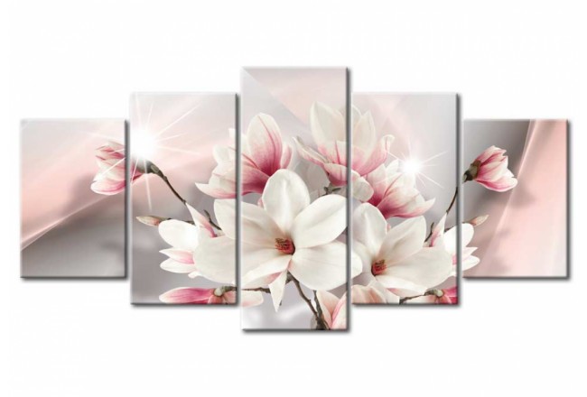 obraz do salonu kwiaty magnolia