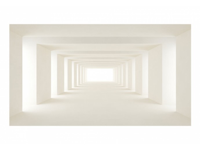 fototapeta optycznie powiększająca wnętrze z perspektywą nowoczesna geometryczna
