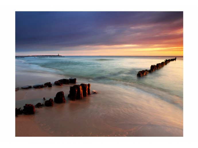 fototapeta do sypialni z widokiem morze plaża
